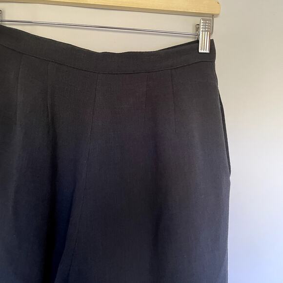 Women's wide leg trousers high waist pockets pants size 4 zip closure buttons - Picture 6 of 9